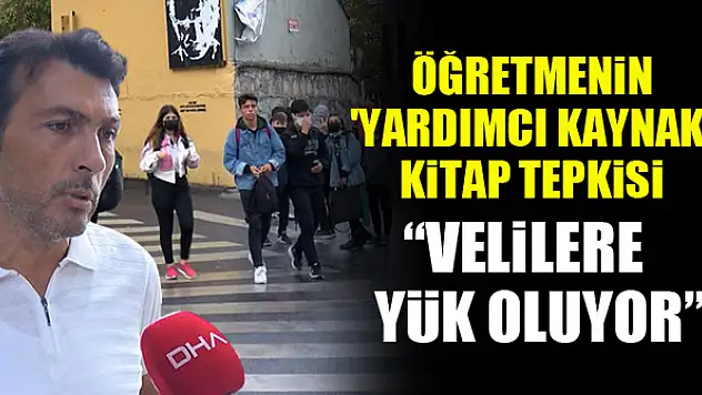Öğretmenin 'yardımcı kaynak' kitap tepkisi