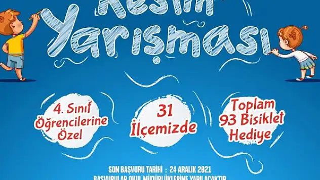 Büyükşehir'den 4. sınıflar  için resim yarışması