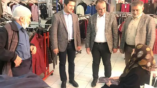 Özboyacı esnafların  taleplerini dinledi
