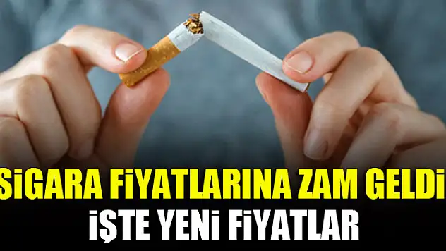 Sigara fiyatlarına zam geldi: İşte yeni fiyatlar