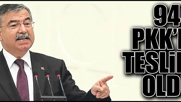 946 Pkk'lı teslim oldu