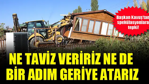 Meram'da kaçak yapıya asla geçit verilmeyecek