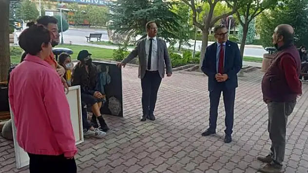 Rektör Aksoy  öğrencilerle buluştu
