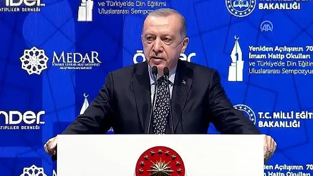 Erdoğan: İmam Hatipler bu ülkede demokraside mihenk taşı oldu
