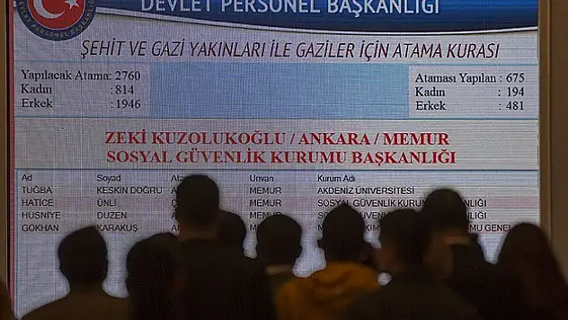 Kamuya 8 bin 920 kadroda kura heyecanı