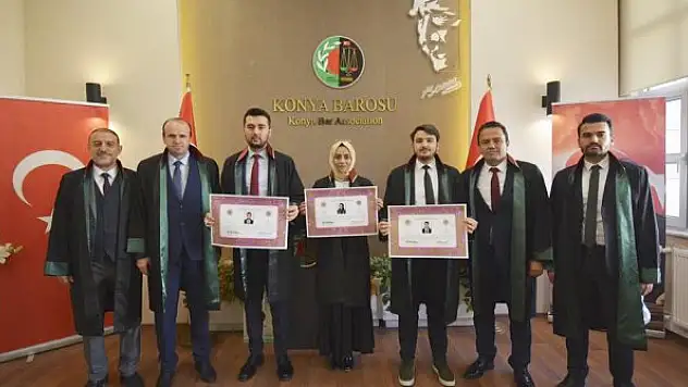 Genç avukatlar ruhsat aldı