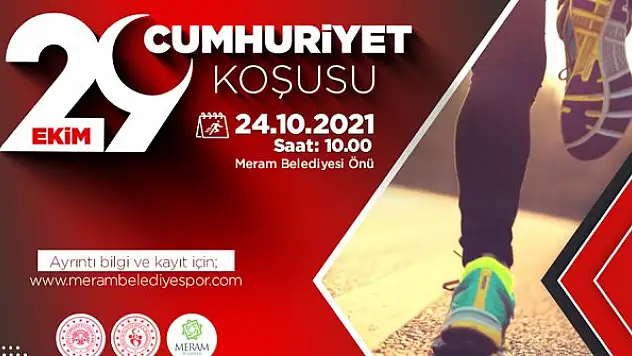 Meram'da cumhuriyet koşusu düzenleniyor