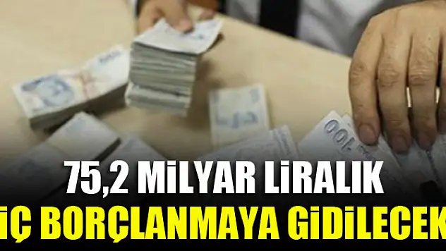 75,2 milyar liralık iç borçlanmaya gidilecek