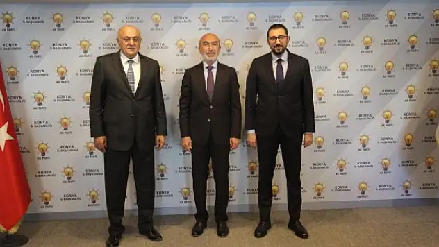 PANKOBİRLİK Başkanı Erkoyuncu'dan AK Parti Konya İl Başkanı Hasan Angı'ya ziyaret