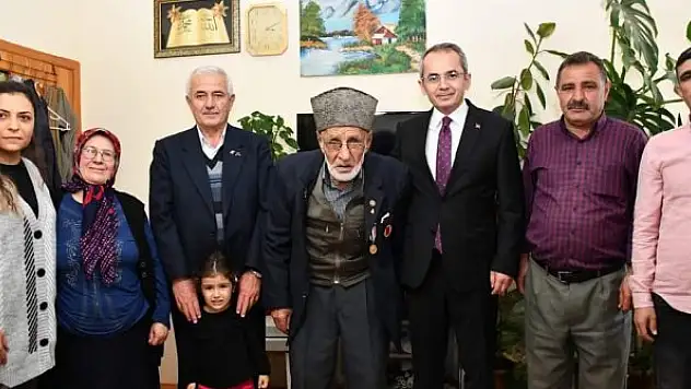 Kaymakam Pişkin'den Kore gazilerine ziyaret