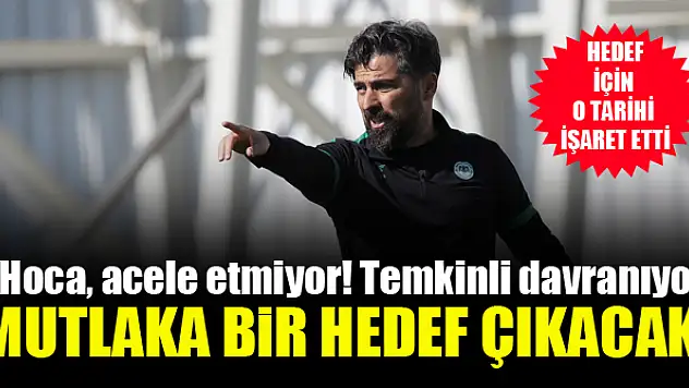 Konyaspor teknik direktörü İlhan Palut, hedefleri için o tarihi işaret etti!