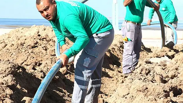Beyşehir'de peyzaj çalışmaları sürüyor