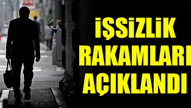 İşsizlik rakamları açıklandı