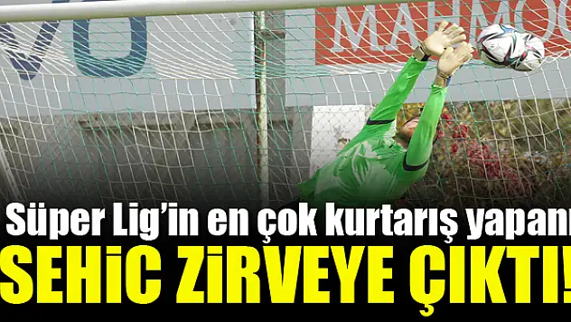 Konyasporlu Sehic, Süper Lig'in zirvesinde!