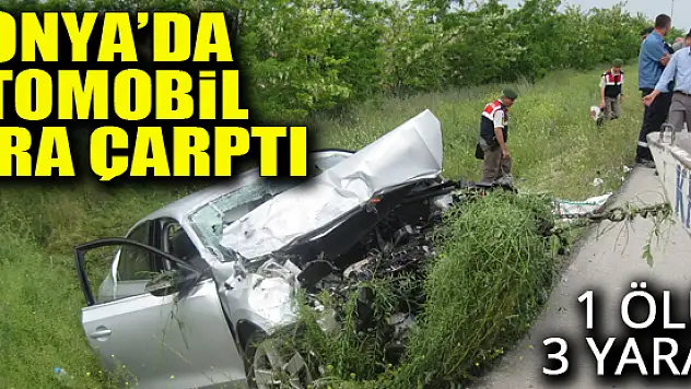 Otomobil tıra çarptı: 1 ölü, 3 yaralı