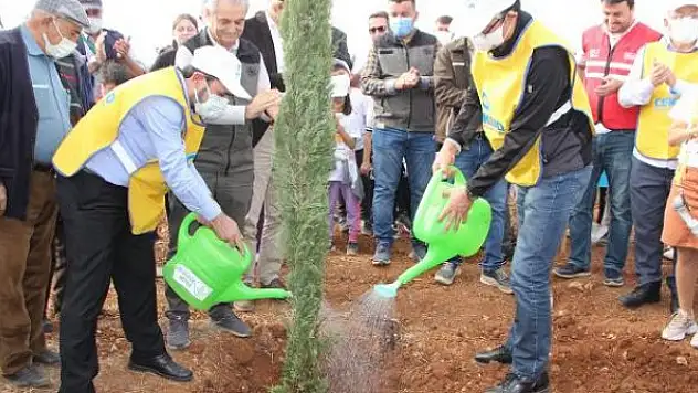 Türkiye - Kore Dostluk Ormanı için ilk fidanlar toprakla buluştu