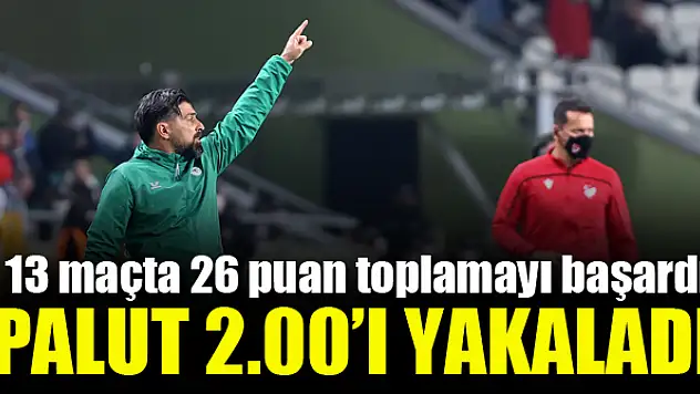 İlhan Palut, 2.00 puan ortalaması yakaladı
