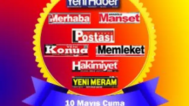 Konya'da Gazete Manşetleri...