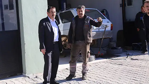 Hadim Belediye Başkanı Hadimioğlu, sanayi esnafını ziyaret etti