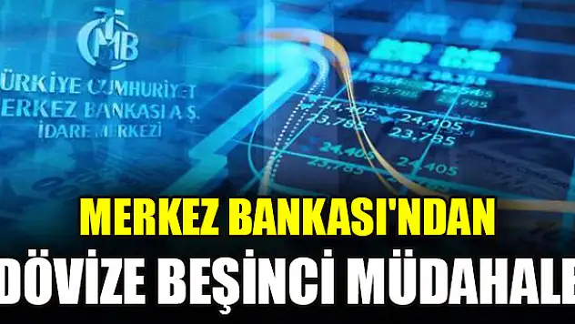 Merkez Bankası'ndan dövize beşinci müdahale