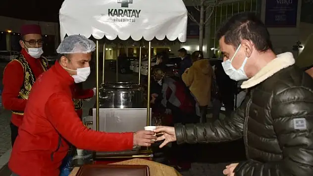 Karatay Belediyesi'nden Şeb-İ Arus'a özel çorba ikramı