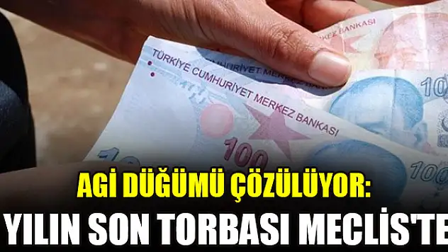 AGİ düğümü çözülüyor: Yılın son torbası Meclis'te