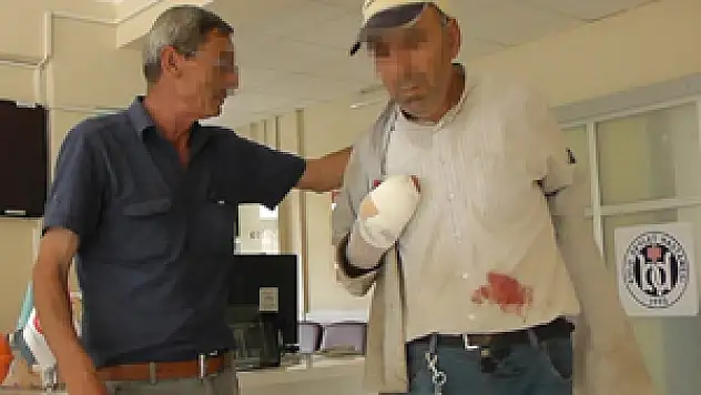 Çalışırken çekiçle kazara parmağını kopardı