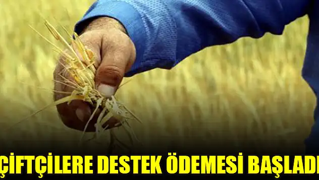 Çiftçilere destek ödemesi başladı