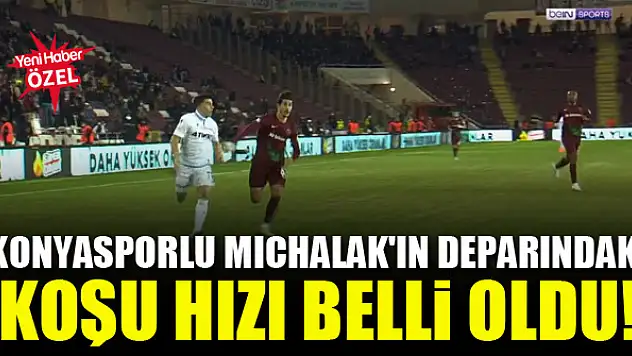 Süper Lig'in en hızlıları Konyaspor'da! Michalak, haftanın en hızlısı oldu. İşte veriler...