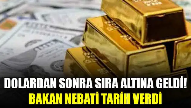 Dolardan sonra sıra altına geldi! Bakan Nebati tarih verdi