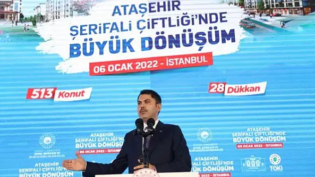 Bakan Kurum'dan Fikirtepe açıklaması