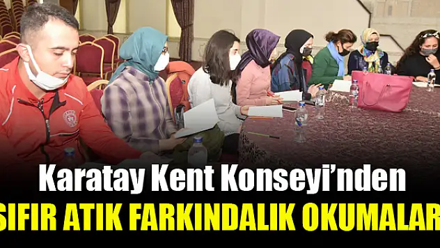 Karatay Kent Konseyi'nden 'Sıfır Atık Farkındalık' okumaları