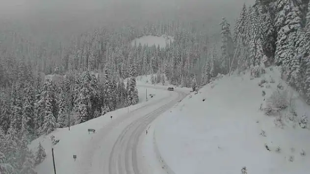 Ilgaz Dağı kar altında kaldı