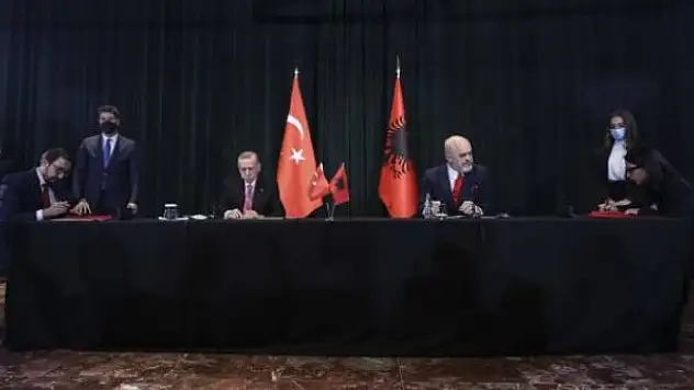 Türkiye ile Arnavutluk arasında 7 anlaşma imzalandı