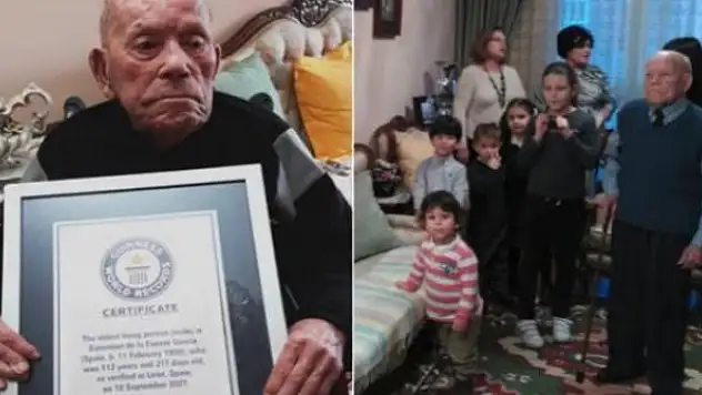Dünyanın en yaşlı erkeği 112 yaşında hayatını kaybetti