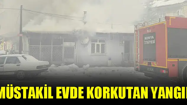Seydişehir'de ev yangını