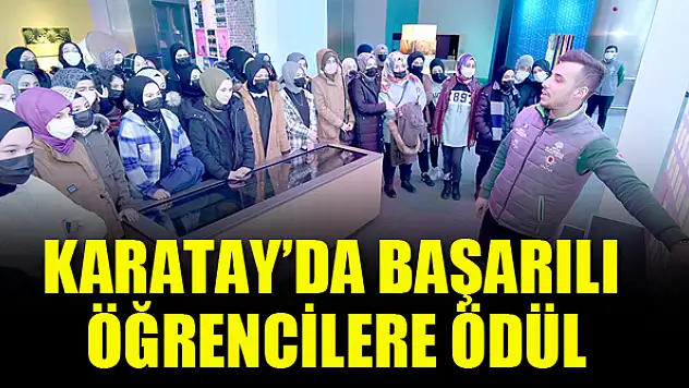 Karatay'da başarılı  öğrencilere ödül