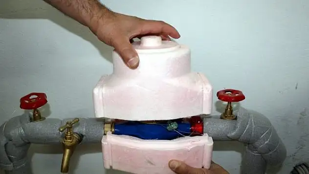 Kilis'te aşırı soğuklar su sayaçları zarar veriyor