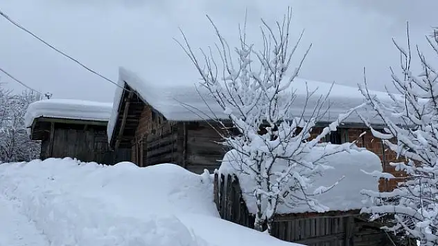 Kar kalınlığı 1,5 metreye ulaştı