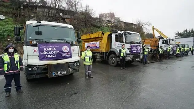 Karla mücadele için 500 kişilik ekip görevlendirildi