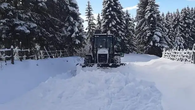 Giresun'da 201 köy yolunda kar nedeniyle ulaşım sağlanamıyor