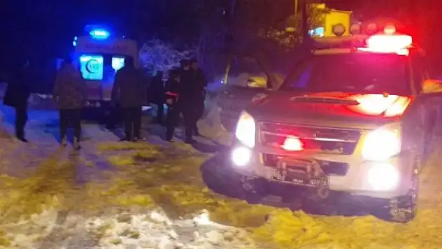 Sağlık ekipleri hastaya AFAD'ın yardımıyla ulaştı