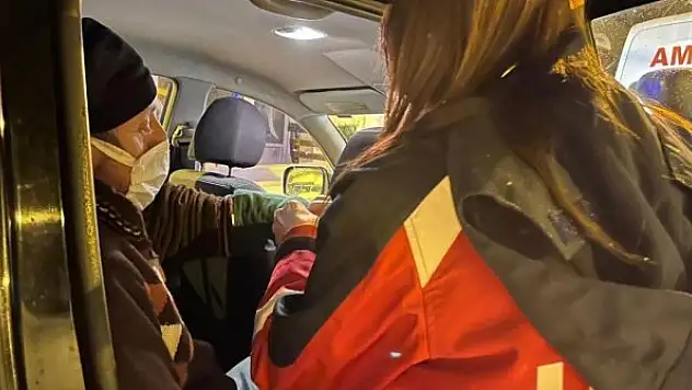 Karda mahsur kalan kadının imdadına UMKE ekipleri yetişti