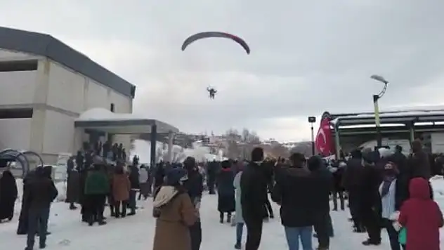 Giresun'da kar festivali renkli görüntülere sahne oldu