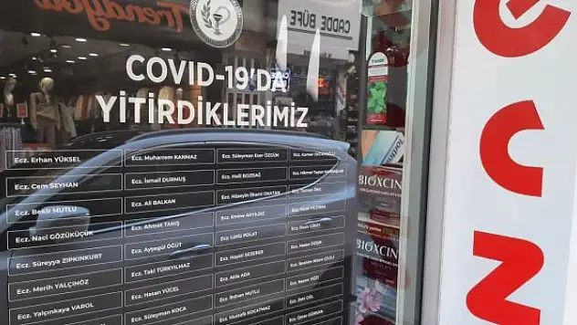 Koronadan ölen eczacılar, eczanelerde anılıyor