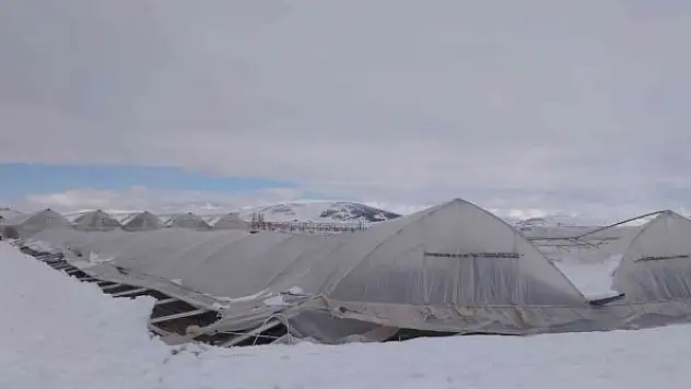 Seralar yoğun kar yağışına dayanamadı