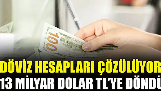 Döviz hesapları çözülüyor: 13 milyar dolar TL'ye döndü