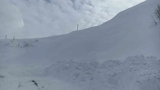 Bingöl'de çığ düştü, yol ulaşıma kapandı