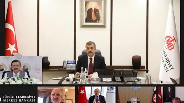 TCMB Başkanı Kavcıoğlu TOBB üyeleriyle görüştü