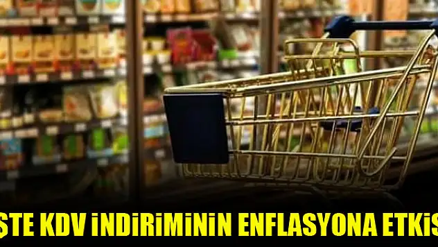 İşte KDV indiriminin enflasyona etkisi
